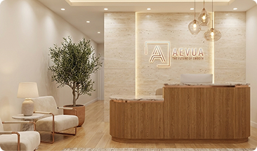 Aevua luxury clinic interior reception